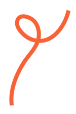 Orange line with loop