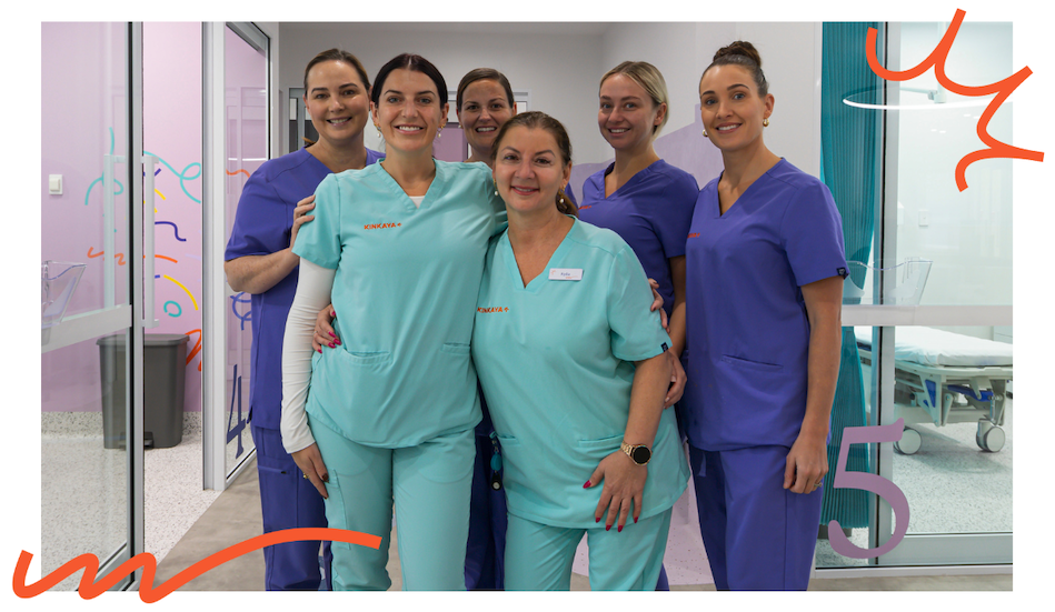nursing team smiling